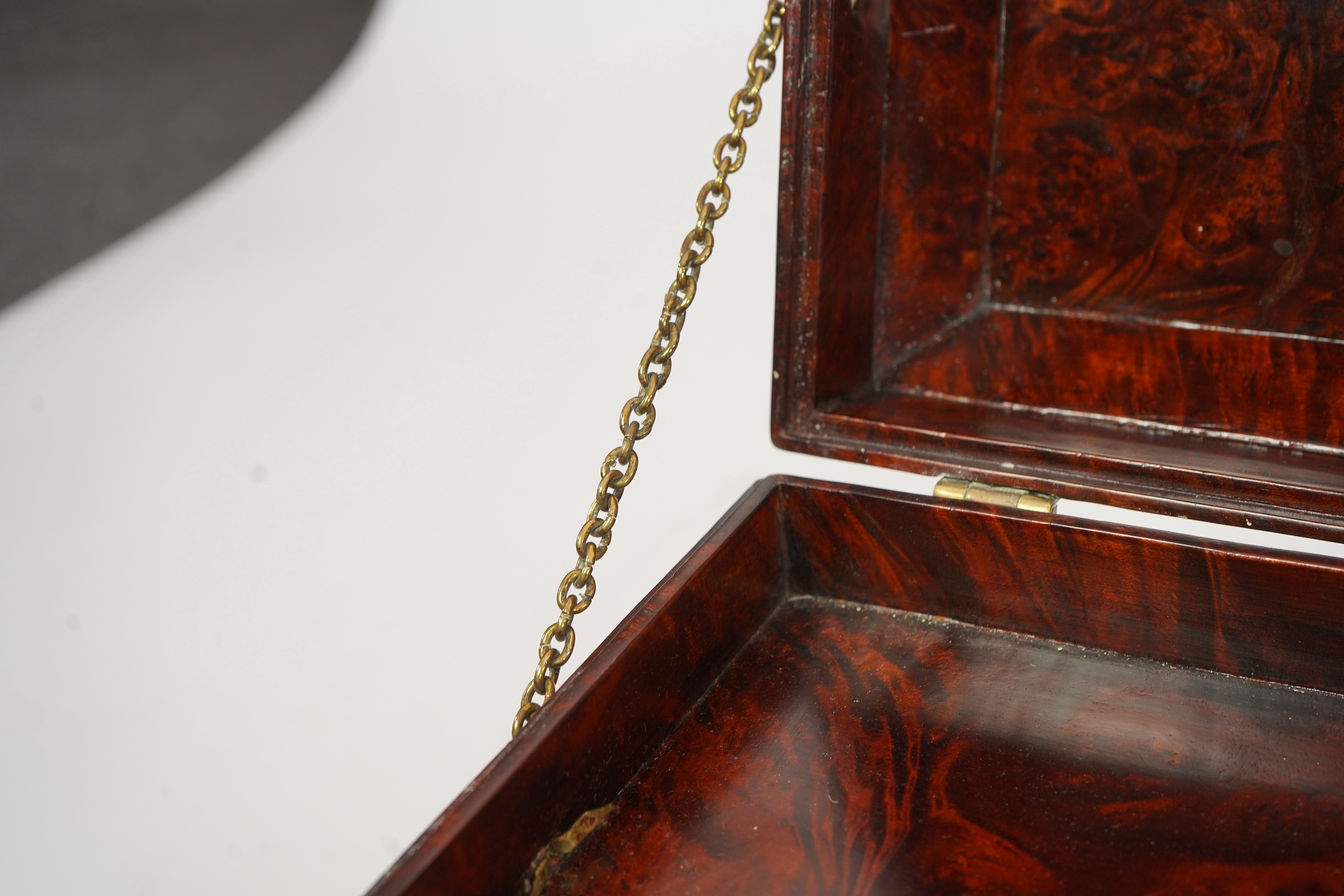 A Chinese burrwood scholar's cabinet, 19th century
